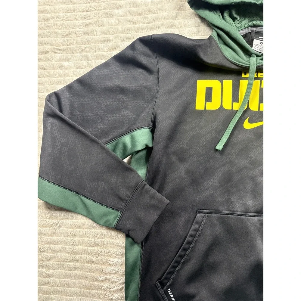 Nike Therma-Fit Oregon Ducks Hoodie Men's‎ Med Black/Green Sweatshirt Football